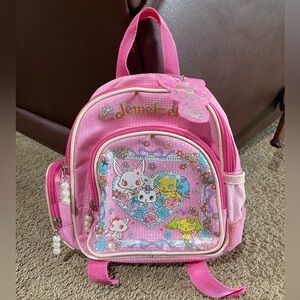 Sanrio Jewelpet 2012 Mini 10” Backpack Rucksack Bag Charm Pink